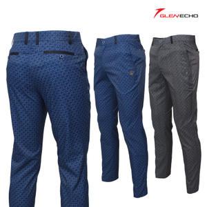 그렌에코 ges24801 남성 하운드체크 프린트 스판 골프 바지/슬림핏/가볍고시원한