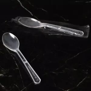 일회용위생숟가락 수저 스푼 170 개별포장 투명 1500개