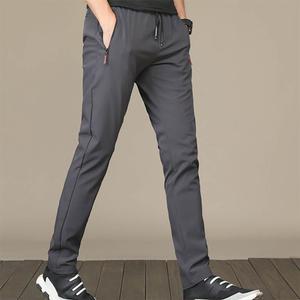 남자 여름용 긴바지 얇은 슬랙스 빅사이즈 스판 허리밴딩 캐주얼 운동복