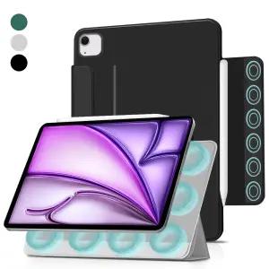 아이패드 프로 세대 13 12.9 11 10.9 A16 에어 8 7 6 5 4 M2 M3 M4 M5 폴리오 3단 분리 마그네틱 스탭드 펜수납 케이스