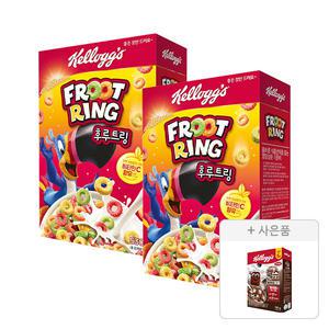 켈로그 후르트링 530g, 2개 + 증정(첵스초코 쿠키앤크림 120g, 1개)