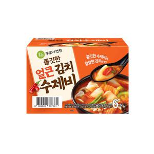 [60분러시]이가자연면 쫄깃한 얼큰 김치수제비 187gx6개입