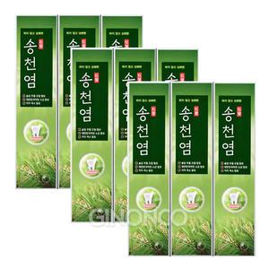 메디안 송천염 치약 120g (3입) x3 솔잎오일 약전소금 쿨래스팅캡슐