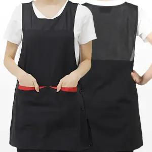 요양보호사 요양원 재활병원 복지센터 식당 원피스 앞치마 망사 메쉬 여름 가볍고 얇은 옆트임 단체 문구 로고 인쇄 자수