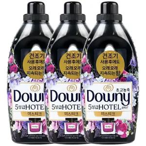 P&G 다우니 퍼퓸 섬유유연제 미스티크 1L 3개