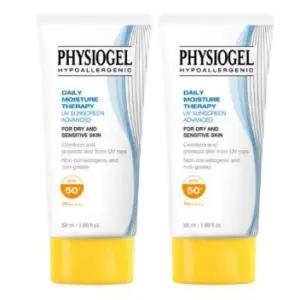혼합자차피지오겔 DMT 썬스크린 어드밴스드 선크림 50ml 2개 SPF50+ PA++++ + (증정) 클렌징젤 30ml