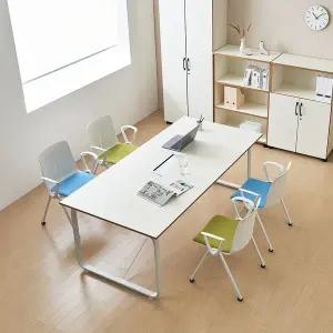 [티에스퍼니처]데임 B형 LPM 회의테이블 타공 2000x1000