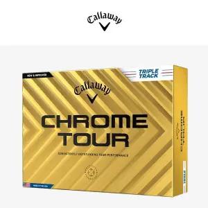 [한국캘러웨이골프] 2024 크롬투어 트리플트랙 화이트 12구 골프공 골프볼 4피스