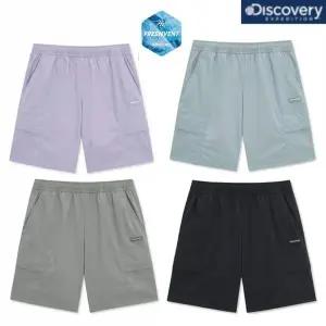 [디스커버리키즈](타임스퀘어점패션관)[정상가 59,000원] 냉감소재 가벼운 우븐 기본 스몰로고 5부 반바...