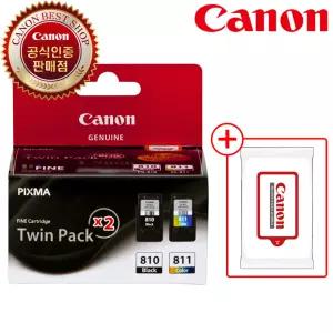 캐논 정품 잉크 PG-810+CL-811 TWIN 검정+컬러 세트 MP258 MP287