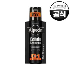 [쇼핑백 증정] 알페신 카페인 샴푸 c1 블랙 에디션 모발 및 두피 강화 375ml
