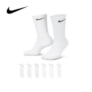 나이키 스우시 양말 SX7666-100 6입 크루 삭스 중목 운동