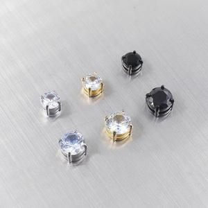 [벨가] 써지컬스틸 큐빅 자석 귀안뚫는 귀찌