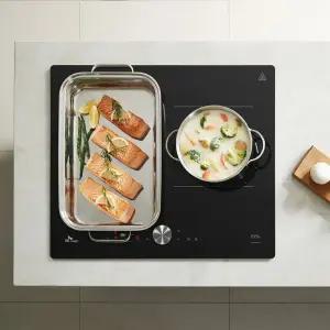 SK매직 보더리스 3구 인덕션 라이트 전기레인지 블랙 IHR-B33P1