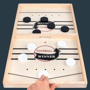 Foosball Winner Games 테이블 하키 게임 투석기 체스 부모와 자식 간 상호작용 장난감 빠르게 던지는 퍽