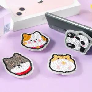 동물 보석십자수 스마트톡 만들기 세트 거치대 홀더 비즈 공예 미술 수업 diy 키트 초등 중등 돌봄 늘봄 방과후 놀이 재료 복지관 단체 행사