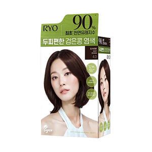 려 두피편한 검은콩 염색 4.0 딥브라운 120g / 새치머리용 염색약