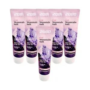 애경 2080 퓨어마운티 핑크 솔트 치약 마일드 민트향 120g 6개