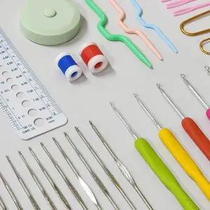 [하프클럽/셀러허브_여성트랜드패션]코바늘 가방포함 케이스 세트 뜨개바