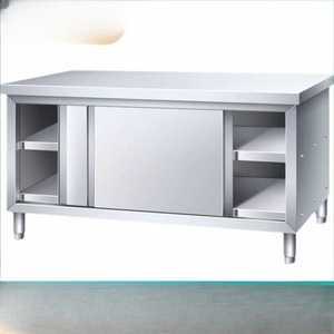 주방 스테인레스 수납장 선반 부엌 식당 찬장 슬라이딩 테이블 도어 그릇