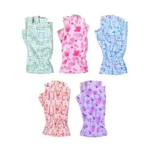 자외선차단 논슬립 여성 반장갑 가드닝 골프 운전