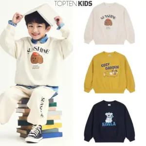 [탑텐키즈](타임스퀘어점패션관)25년SS 남아) 버비 더블니트 그래픽 스웨트셔츠 MKF1TR1101