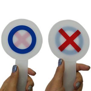 양면 ox팻말 OX판 퀴즈게임 워크샵 퀴즈 단체게임 5개입