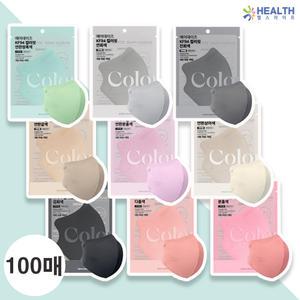 에어데이즈 KF94 컬러핏 마스크 x 100매 새부리형 일회용 비말차단 C타입 H