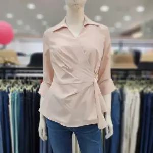 [조이너스]여성 정장 24신상 카라넥 셔츠 남방 A라인 블라우스JEU4WRB230_US