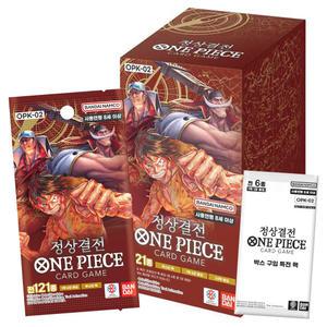 반다이 원피스 카드 부스터팩 2탄 정상결전 OPK-02 1box