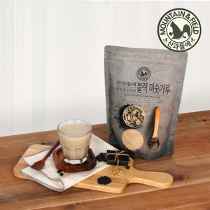 [산과들에] 블랙 미숫가루 700g 3봉 / 선식 아침대용 간식 검은콩 흑미