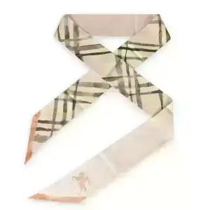 디몬트 버버리 여성 수채화 체크 스키니 스카프(연핑크) 8102101