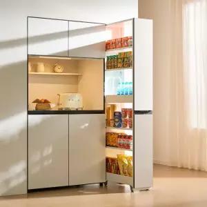 비크 슬라이딩 틈새장 150 주방 수납장 틈새 선반 냉장고장 빌트인장 팬트리장