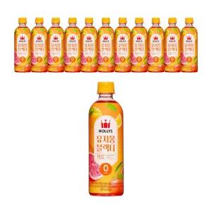할리스 유자몽 블랙티 제로 500ml, 6입, 2개