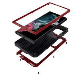 갤럭시 S24 S23 S22 S21 노트 20 울트라 10 용 금속 충격 방지 강력한 케이스, 헤비 듀티 보호 알루미늄 커버