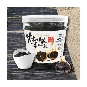 남해섬흑마늘 깐흑마늘 700g 깐 통흑마늘 황토 발효 저온 숙성