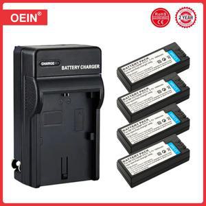 4Pcs 1000mAh NP-FC11 배터리 소니 사이버 샷 P12 V1 F77A
