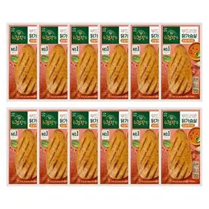 [CJ제일제당][T]더건강한 닭가슴살 순살 케이준100g x12개