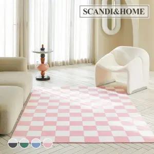 먼지없는 체스 단모 러그 사계절 카페트 150x200 4colors