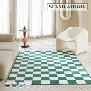 먼지없는 체스 단모 러그 사계절 카페트 200x300 4colors
