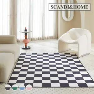 먼지없는 체스 단모 러그 사계절 카페트 200x250 4colors