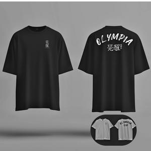 각성 올림피아 티셔츠 에어쿨링 기능성 오버핏 반팔 짐웨어