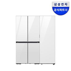 삼성전자 비스포크 4도어 냉장고 1도어 김치냉장고 세트 RM70F63R2W+RQ34C7915AP 988리터 키친핏