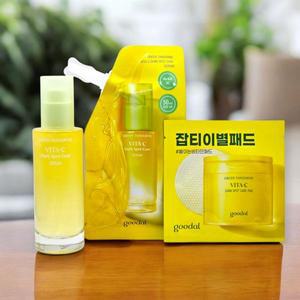 구달 청귤 비타C 잡티 케어 세럼 70ml+50ml 대용량 리필
