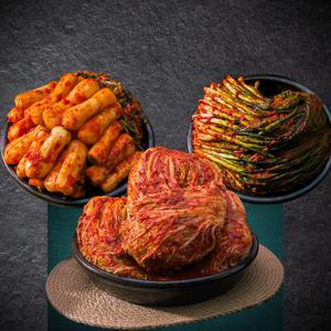 [팔공김치 3종세트]  배추김치7kg + 총각김치3kg + 파김치1kg (11kg)