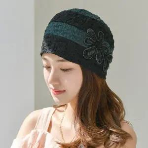 [hat'scompany]여성모자 두건 비니 봄 여름 면 항암 모자 조리모 여자 버킷햇 크렉포라인비니
