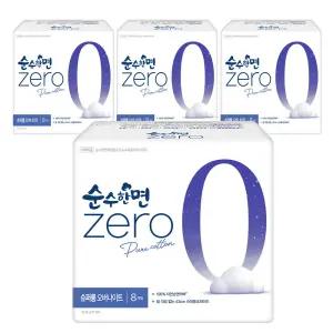 깨끗한나라  제로zero 슈퍼롱 오버나이트 8개입x4팩