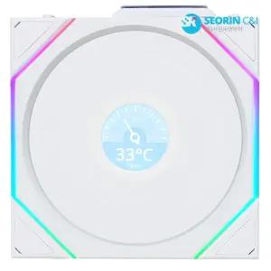 [서린공식] 리안리 UNI FAN TL Wireless LCD 120 리버스 화이트 1팩