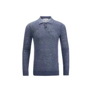 [프랑코페라로] 카라 린넨혼방 스웨터 블루(A0BA10243)