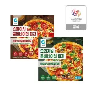 청정원 콤비네이션 피자 2종 4개 골라담기